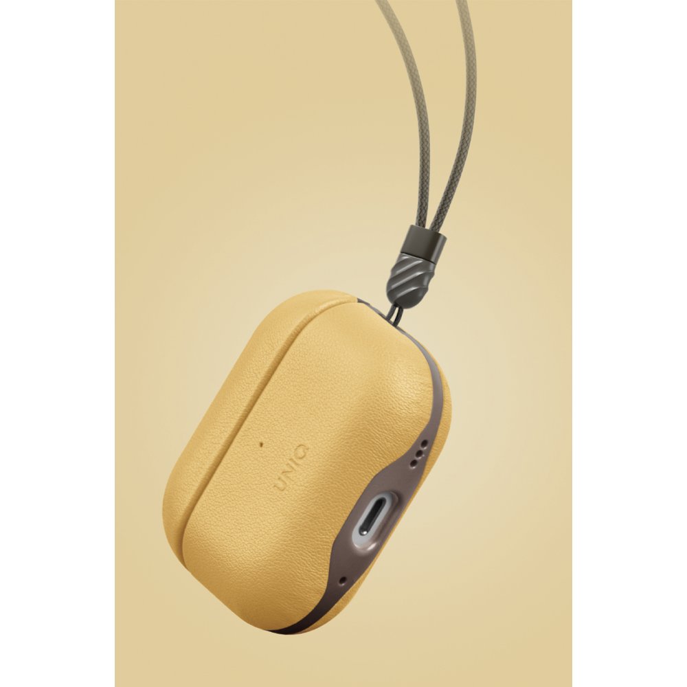 Uniq Airpods Pro 2 (2.nesil) Lyden DS Deri Kılıf - 12