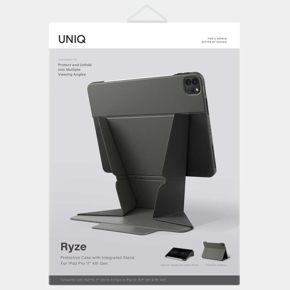 Uniq iPad Pro 11 (2022) Ryze Standlı Katlanabilir Tablet Kılıfı - 17