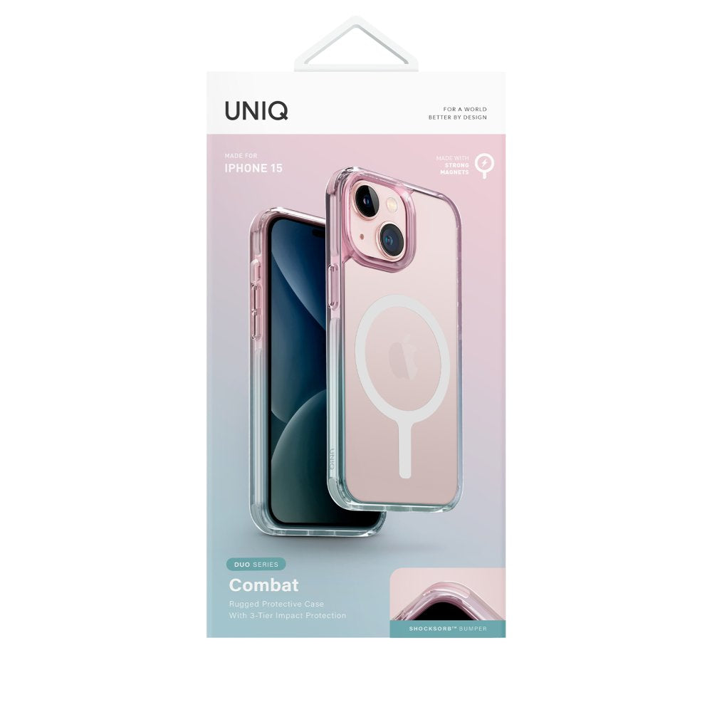 Uniq iPhone 15 Combat Duo Magsafe Telefon Kılıfı - 5