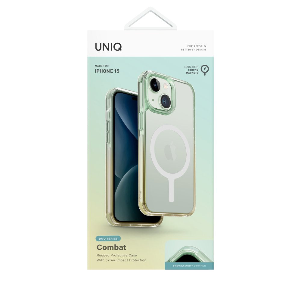 Uniq iPhone 15 Combat Duo Magsafe Telefon Kılıfı - 9