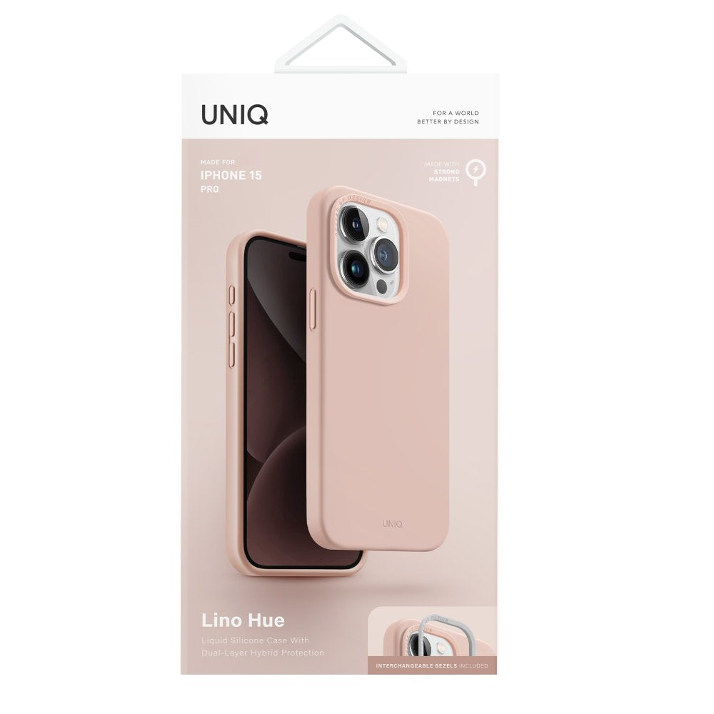 Uniq iPhone 15 Pro Lino Hue Magsafe Telefon Kılıfı - 25