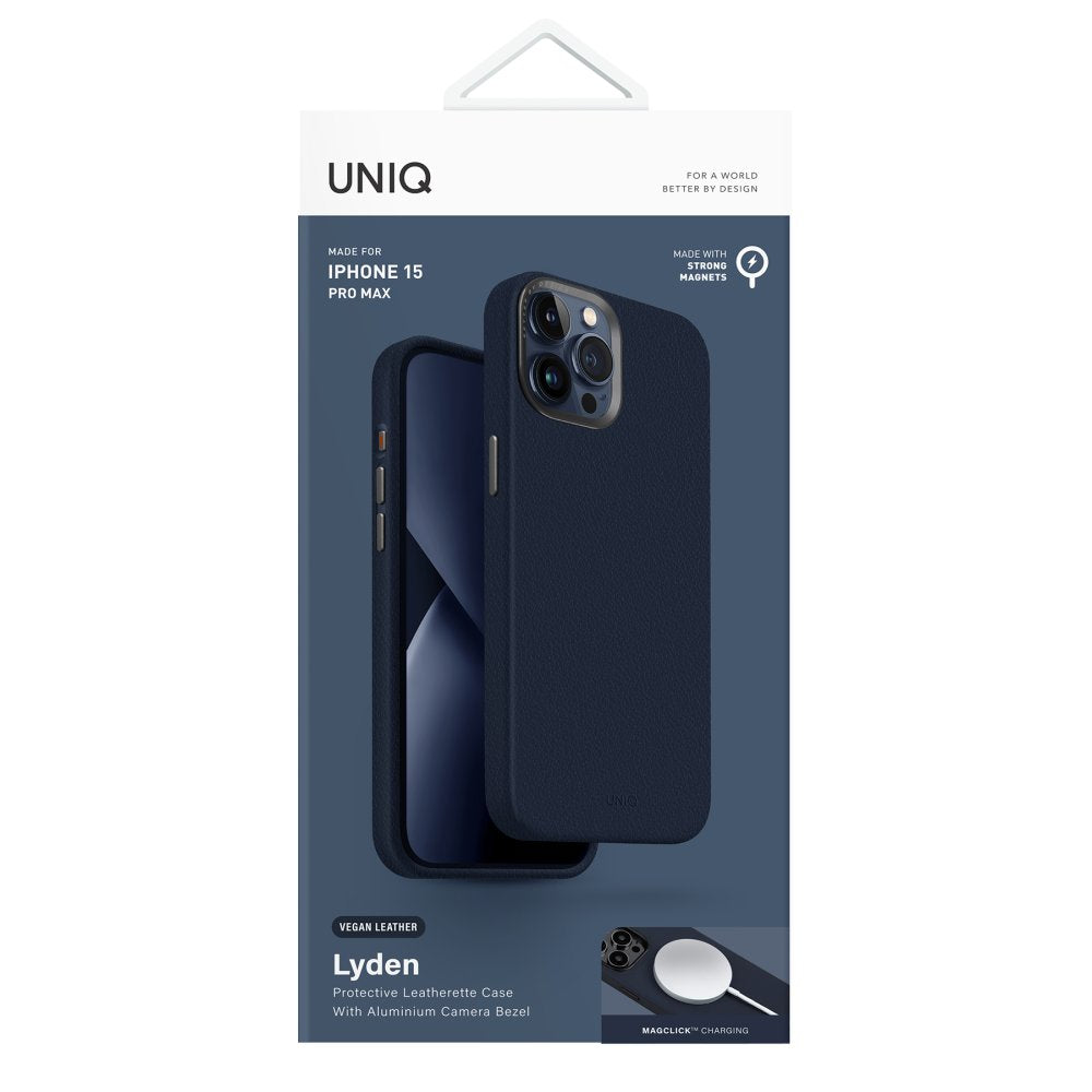 Uniq iPhone 15 Pro Lyden Magsafe Deri Telefon Kılıfı - 5