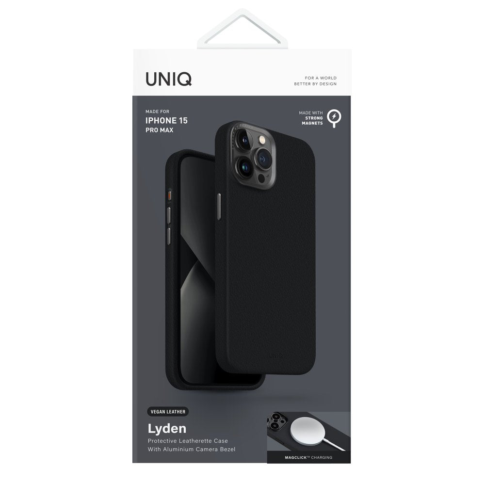 Uniq iPhone 15 Pro Max Lyden Magsafe Deri Telefon Kılıfı - 5