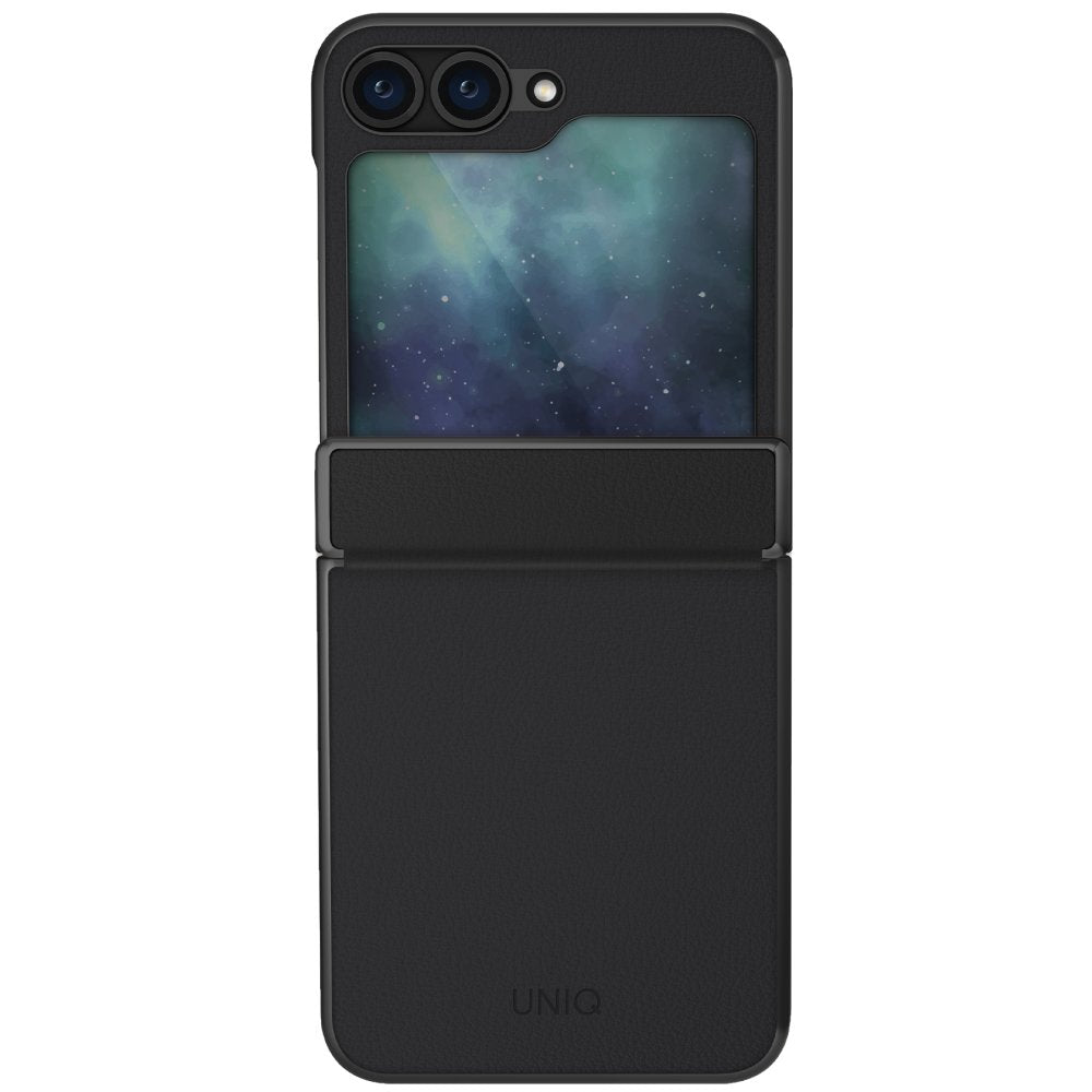 Uniq Samsung Galaxy Z Flip 6 Ora Katlanabilir Deri Telefon Kılıfı - 2