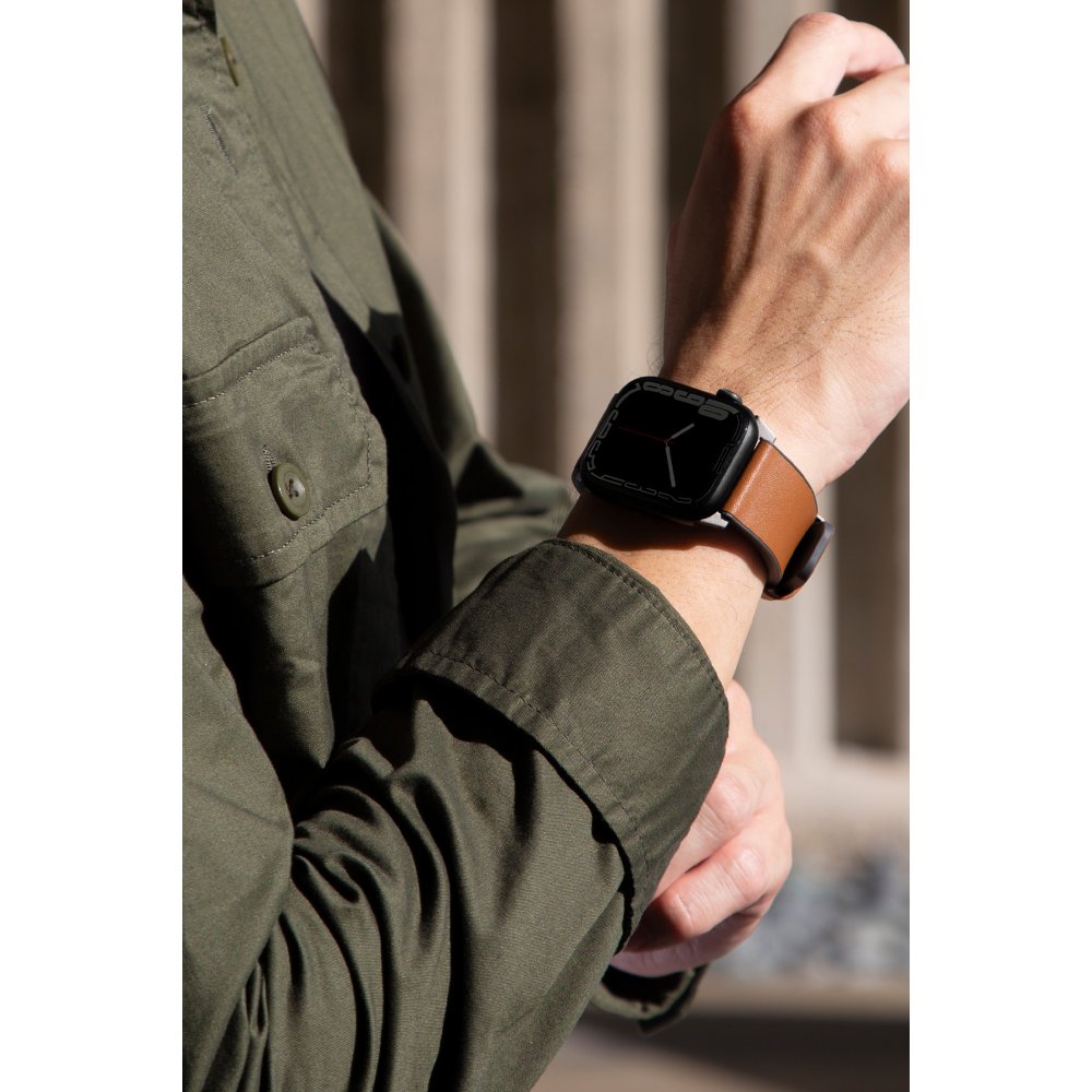 Uniq Watch 42mm Straden Su Geçirmez Deri Kordon - 7