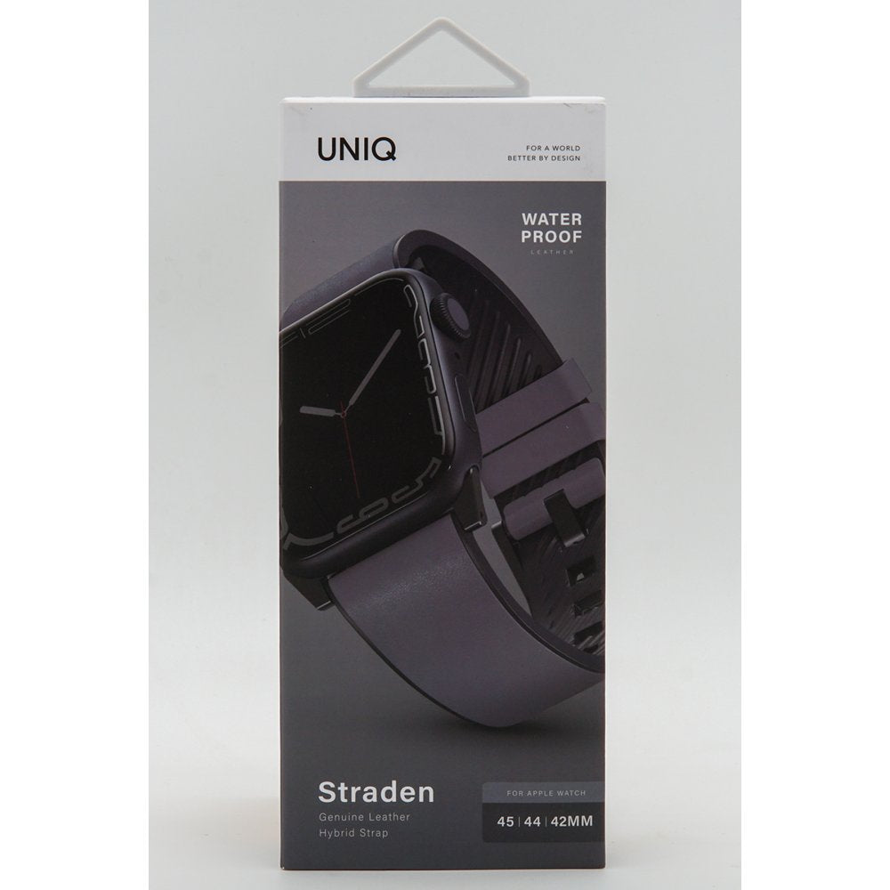 Uniq Watch 42mm Straden Su Geçirmez Deri Kordon - 10