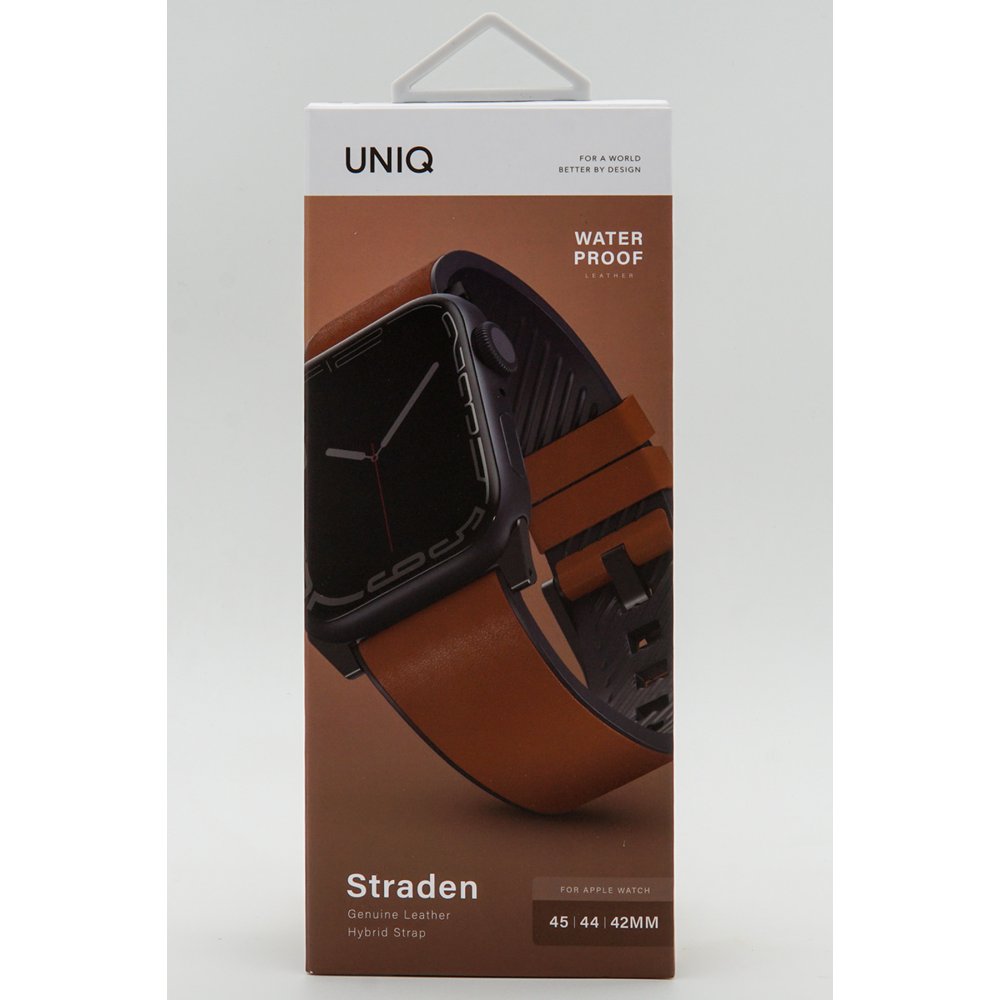 Uniq Watch 42mm Straden Su Geçirmez Deri Kordon - 6