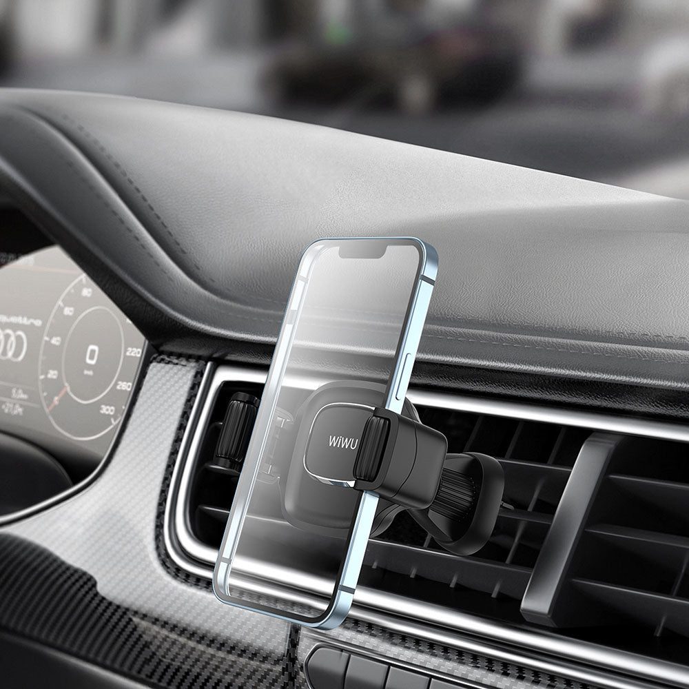 Wiwu CH009 Otomatik Mekanizmalı Havalandırma Tasarım Araç Telefon Tutucu - 6
