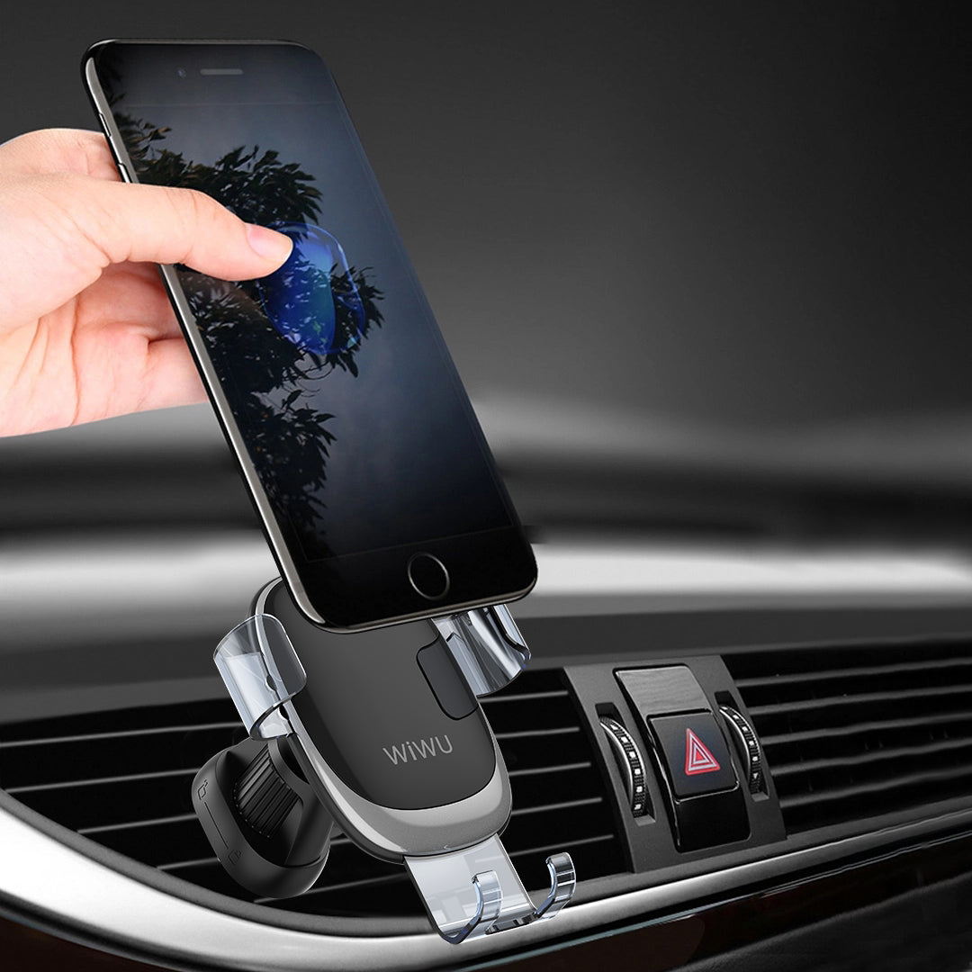 Wiwu CH010 Telefon Ağırlığı İle Çalışan Havalandırma Tasarım Araç Telefon Tutucu - 6