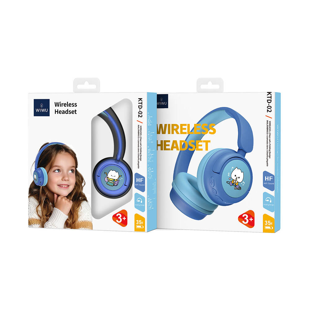 Wiwu KTD-02 Ayarlanabilir Kulak Üstü Kablolu ve Bluetooth 5.3 Çocuk Kulaklığı - 15