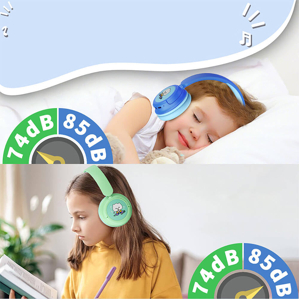 Wiwu KTD-02 Ayarlanabilir Kulak Üstü Kablolu ve Bluetooth 5.3 Çocuk Kulaklığı - 13