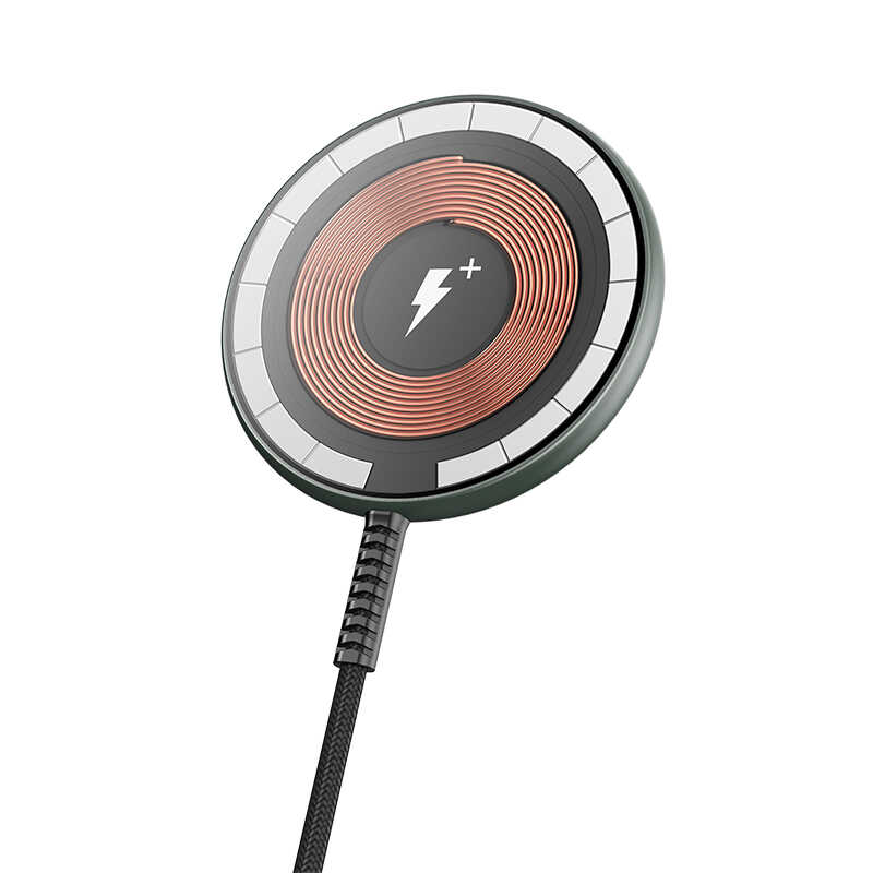 Wiwu M14 Intelligent Wireless Magnetik Şarj Ultra İnce Şeffaf 15W Android iOS Destekli - 16
