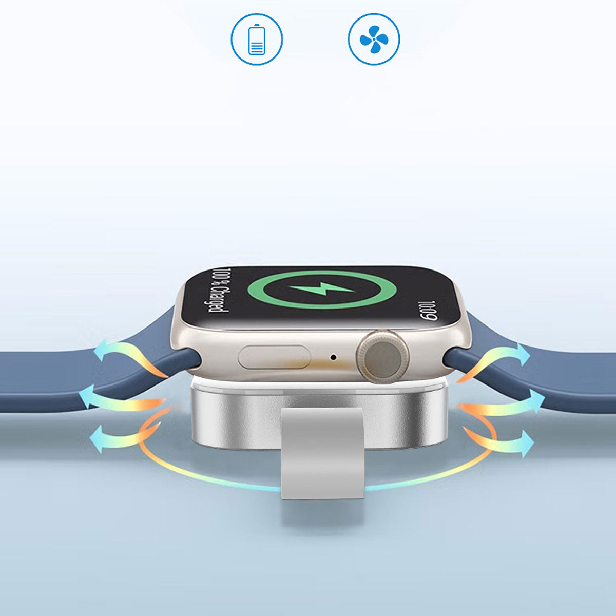 Wiwu M16 Pro Akıllı Saat Mini Wireless Magnetik Şarj Aleti 2.5W - 5