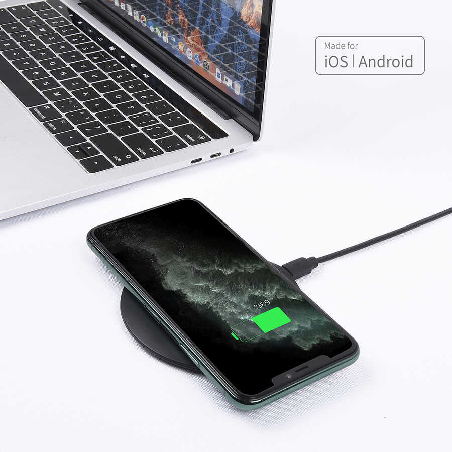 Wiwu M3 15W iOS Android Destekli Magnetik Kablosuz Şarj - 6