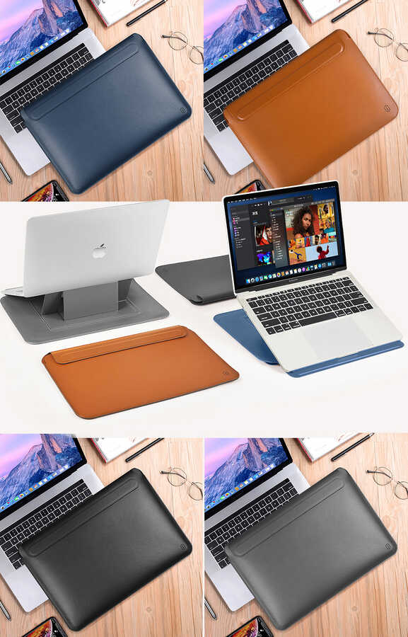 Wiwu Macbook Skin Macbook 13.3' Pro 2022 M2 Stand Taşıma Kılıfı - 3