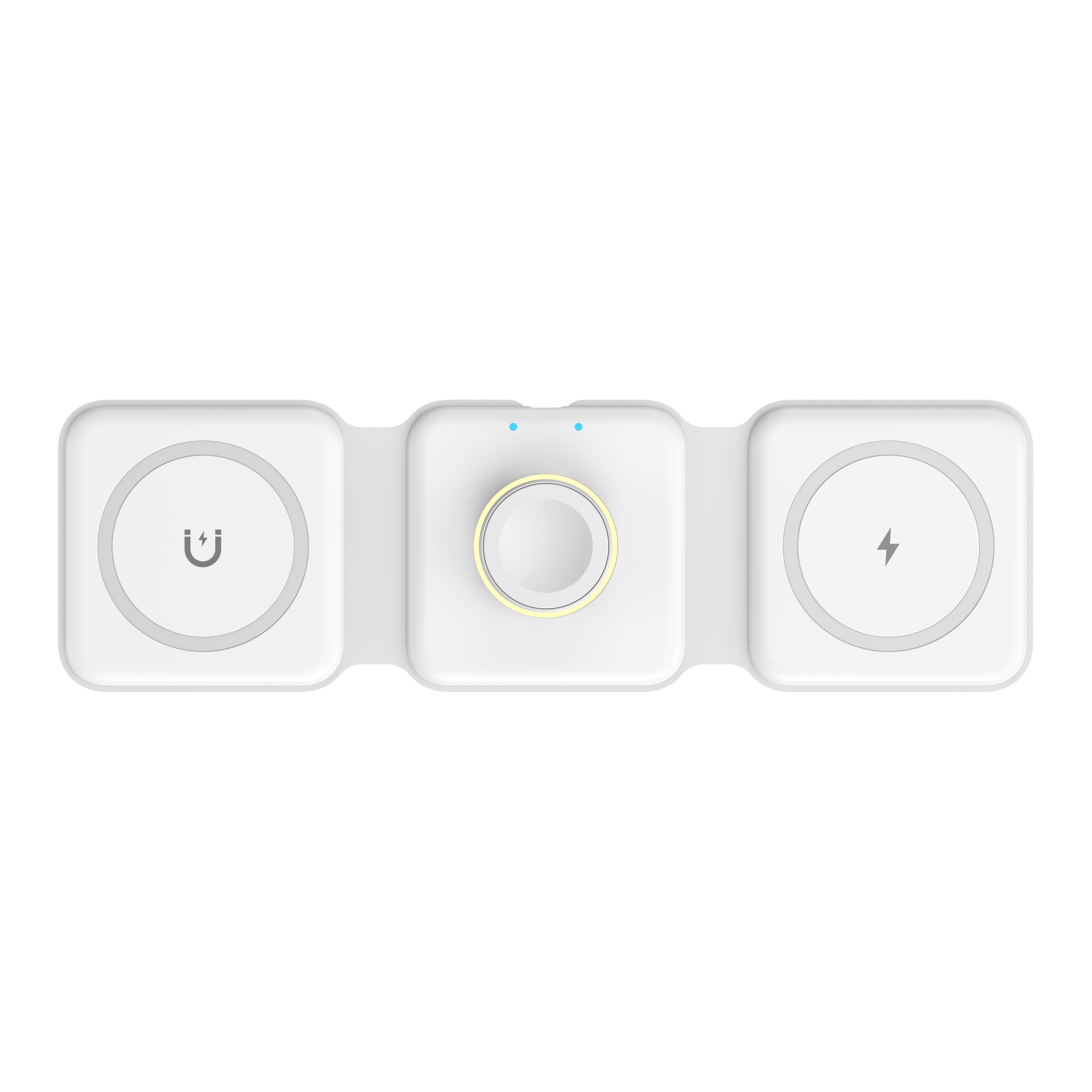 Wiwu Power Air M6 3 in 1 Mıknatıslı Kablosuz Telefon-Saat-Kulaklık Şarj Standı - 8