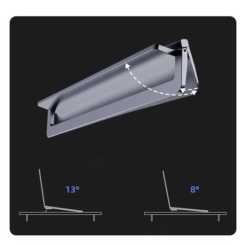 Wiwu S900 Yıkanabilir Yapıştırıcılı 2 Farklı Yükseklik Ayarı 11-17 inc Uyumlu Mini Laptop Standı - 13