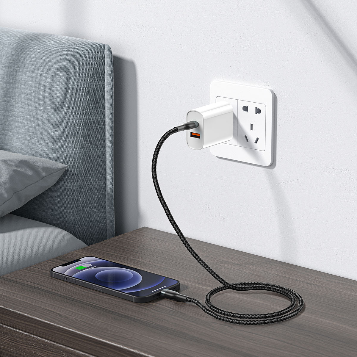 Wiwu Wİ-C017 Concise Serisi 30W 2 Metre Type-C to Lightning PD Data ve Şarj Kablosu