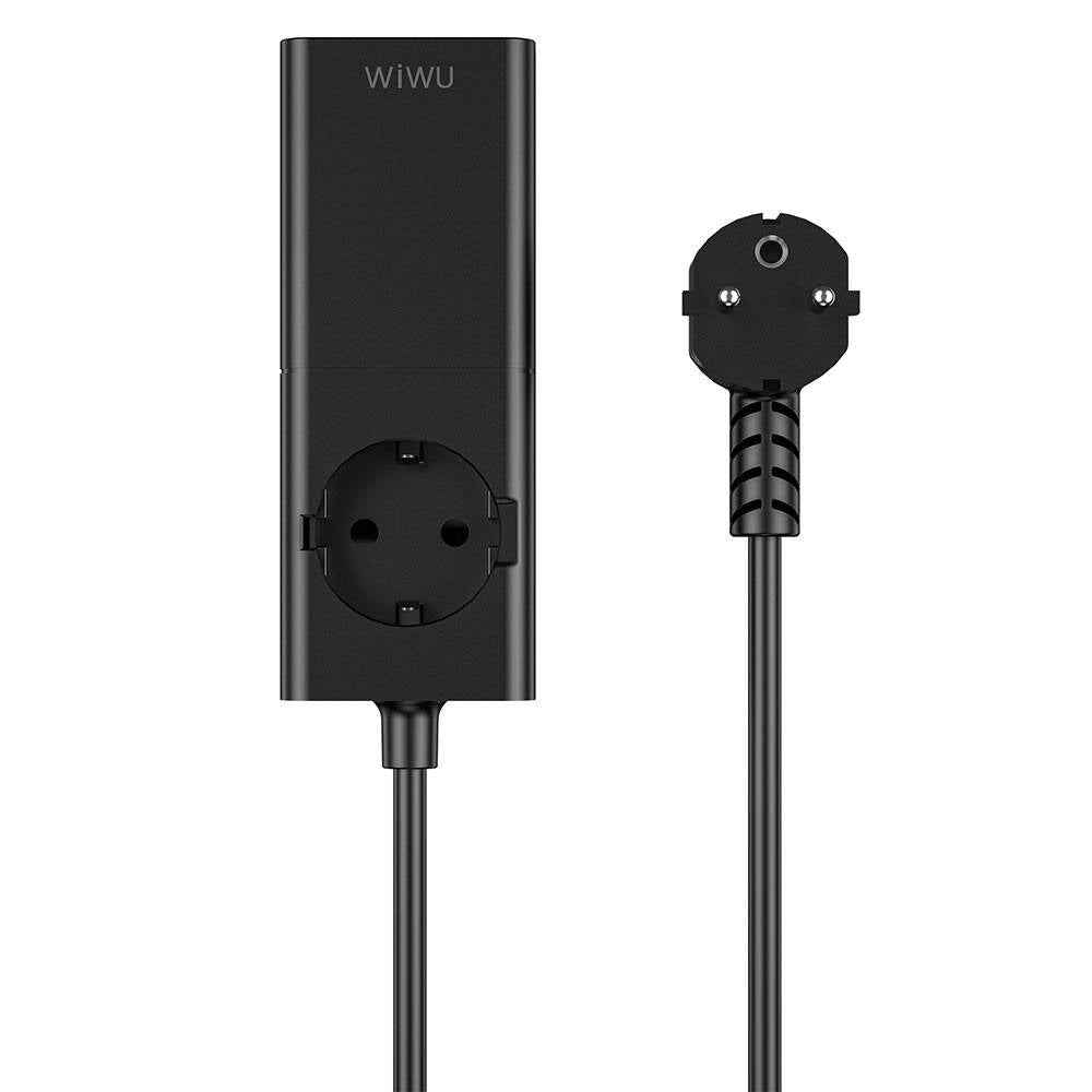 Wiwu Wi-S004 GaN Tech Çift Type-C ve Çift USB-A Girişli 100W 150cm Priz
