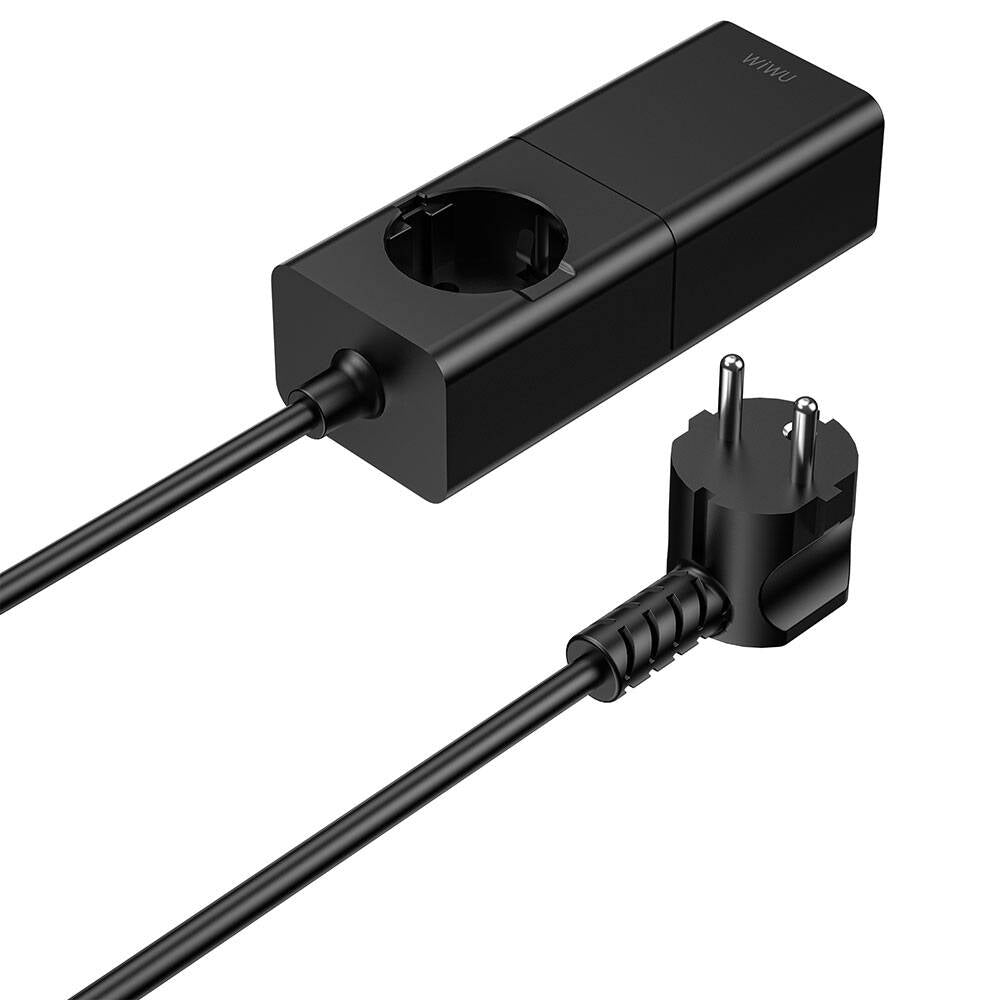 Wiwu Wi-S004 GaN Tech Çift Type-C ve Çift USB-A Girişli 100W 150cm Priz