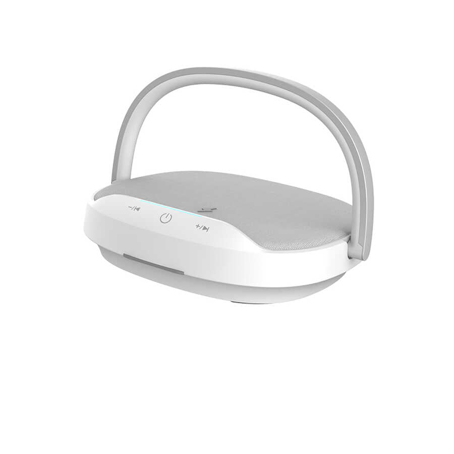 Wiwu Y1 Gece Lambalı Ve Kablosuz Şarj Standlı Bluetooth Speaker Hoparlör - 10
