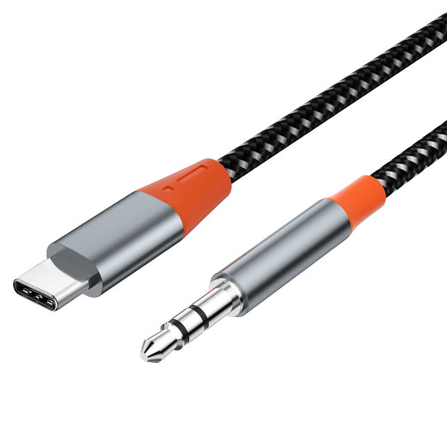 Wiwu YP07 Type-C To 3.5mm Aux Audio 1.2 Metre Ses Kablosu - 3