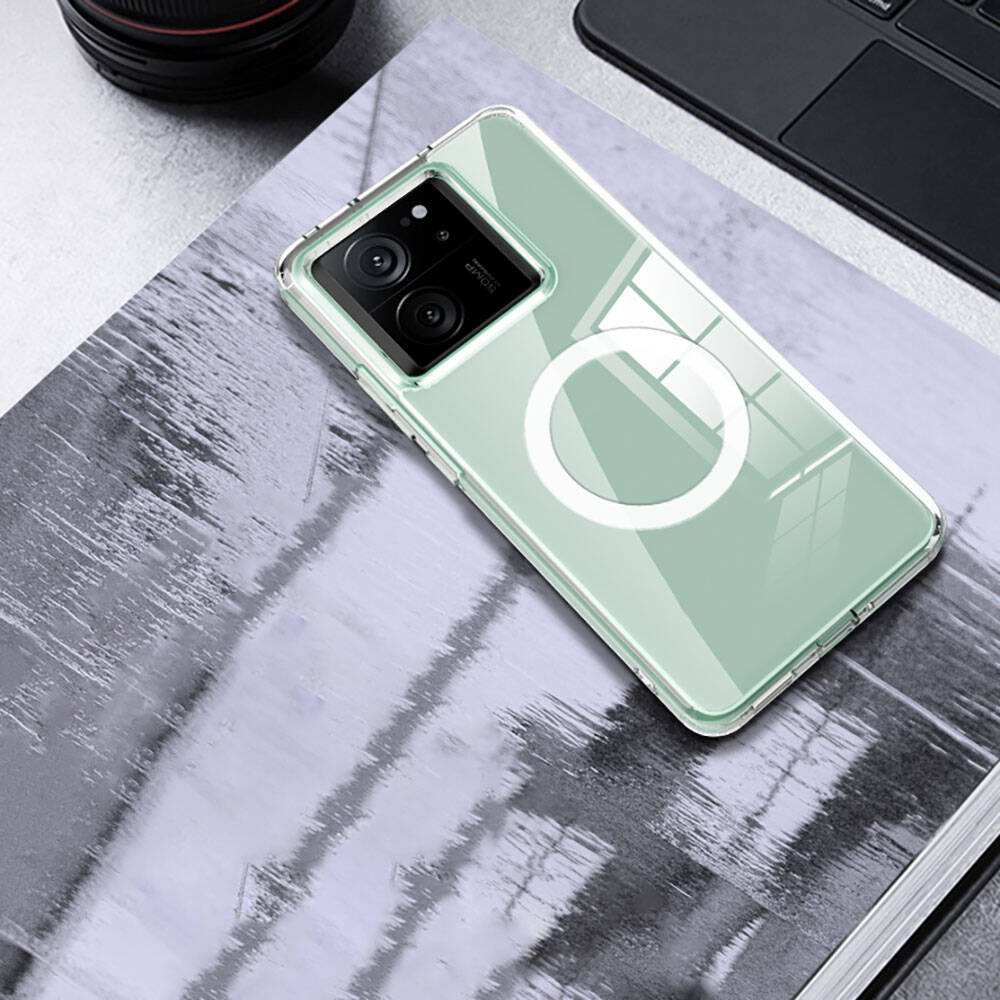 Cepax Matte Magsafe Xiaomi Mi 13T Pro Sert PC Arka Yüzey Kablosuz Şarj Özellikli Telefon Kılıfı - 7