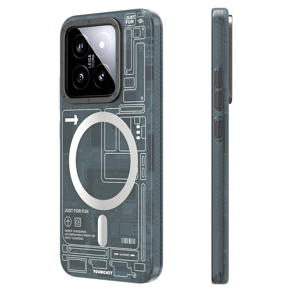 YoungKit Xiaomi Mi 14 Kılıf Magsafe Şarj Özellikli Telefon Kılıfı - 6