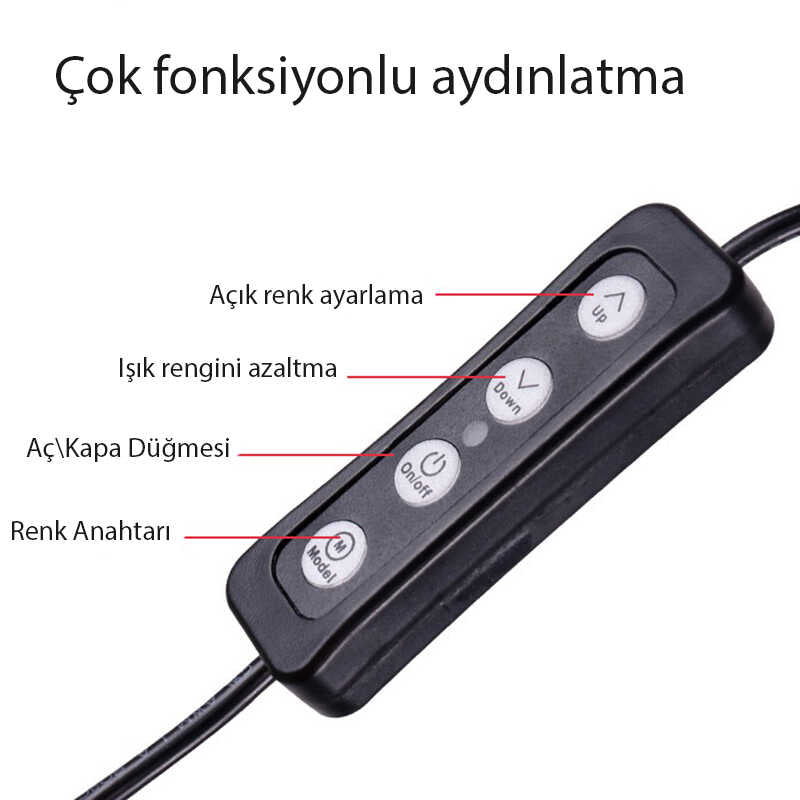 Cepax M20 Işıklı Telefon Tutucu Ring Light - 2