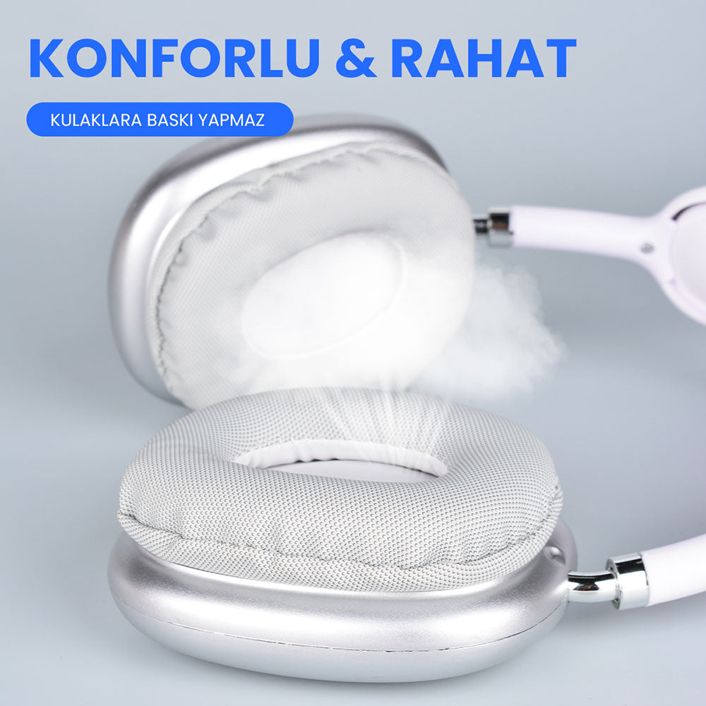Cepax P9 Hi-Fi Ses Kalitesi Ayarlanabilir ve Katlanabilir Kulak Üstü Bluetooth Kulaklık-2