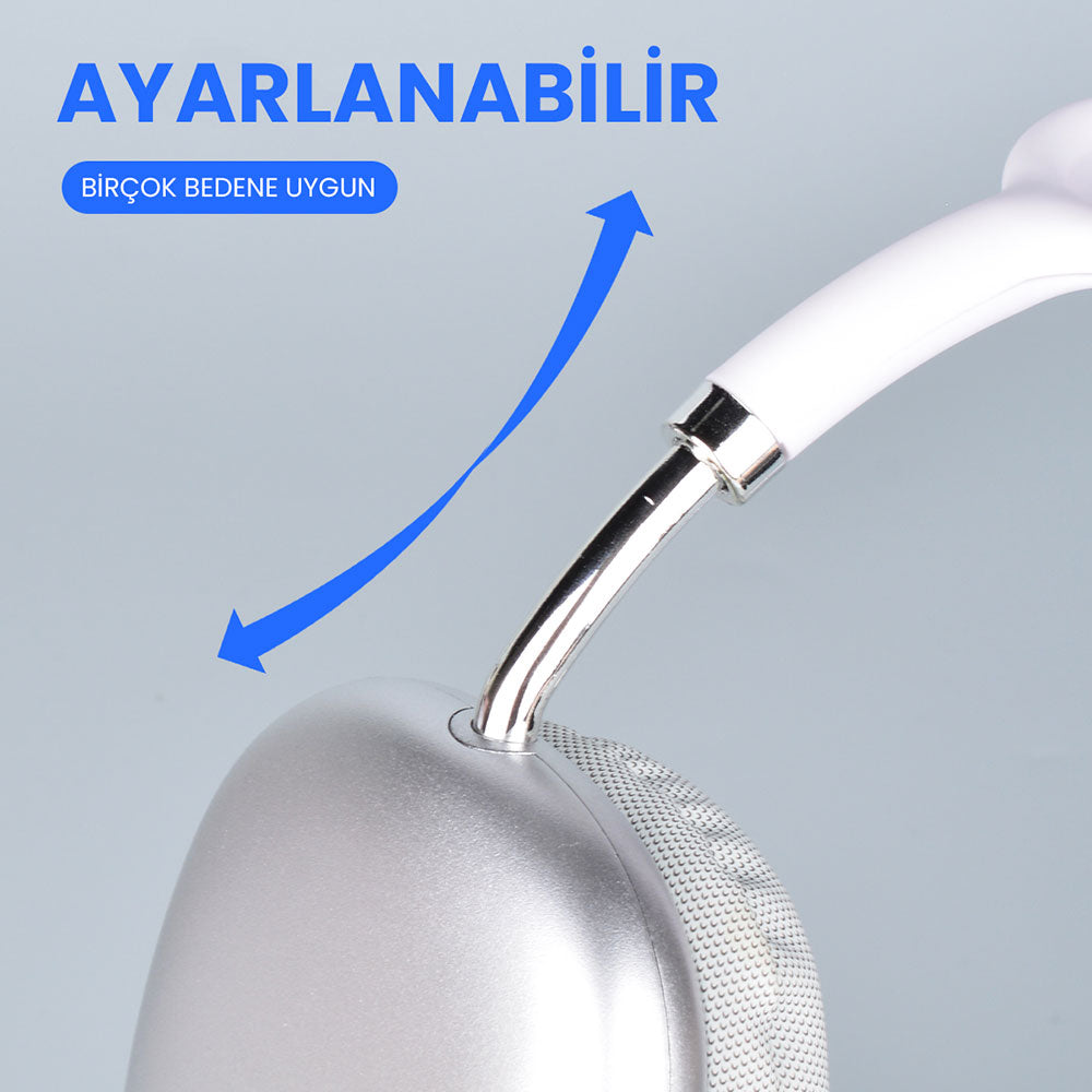 Cepax P9 Hi-Fi Ses Kalitesi Ayarlanabilir ve Katlanabilir Kulak Üstü Bluetooth Kulaklık-3