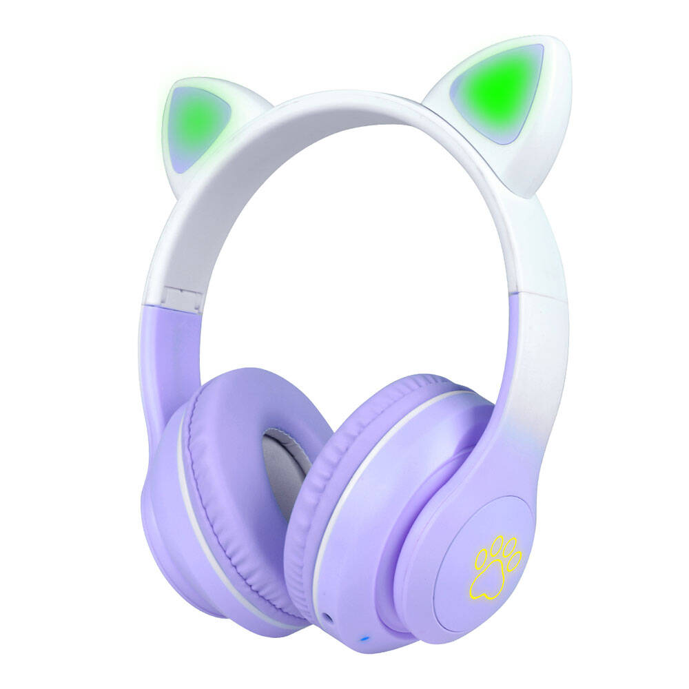 Cepax STN-28 Pro Kedi Kulaklı Tasarımlı RGB Işıklı Bluetooth Kulaklık - 9
