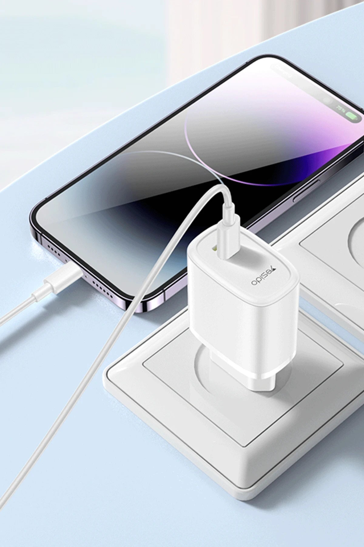 Yesido CG10 5in1 Set 12W Şarj Aleti-Kablo-Powerbank-Flash Bellek-Airpods