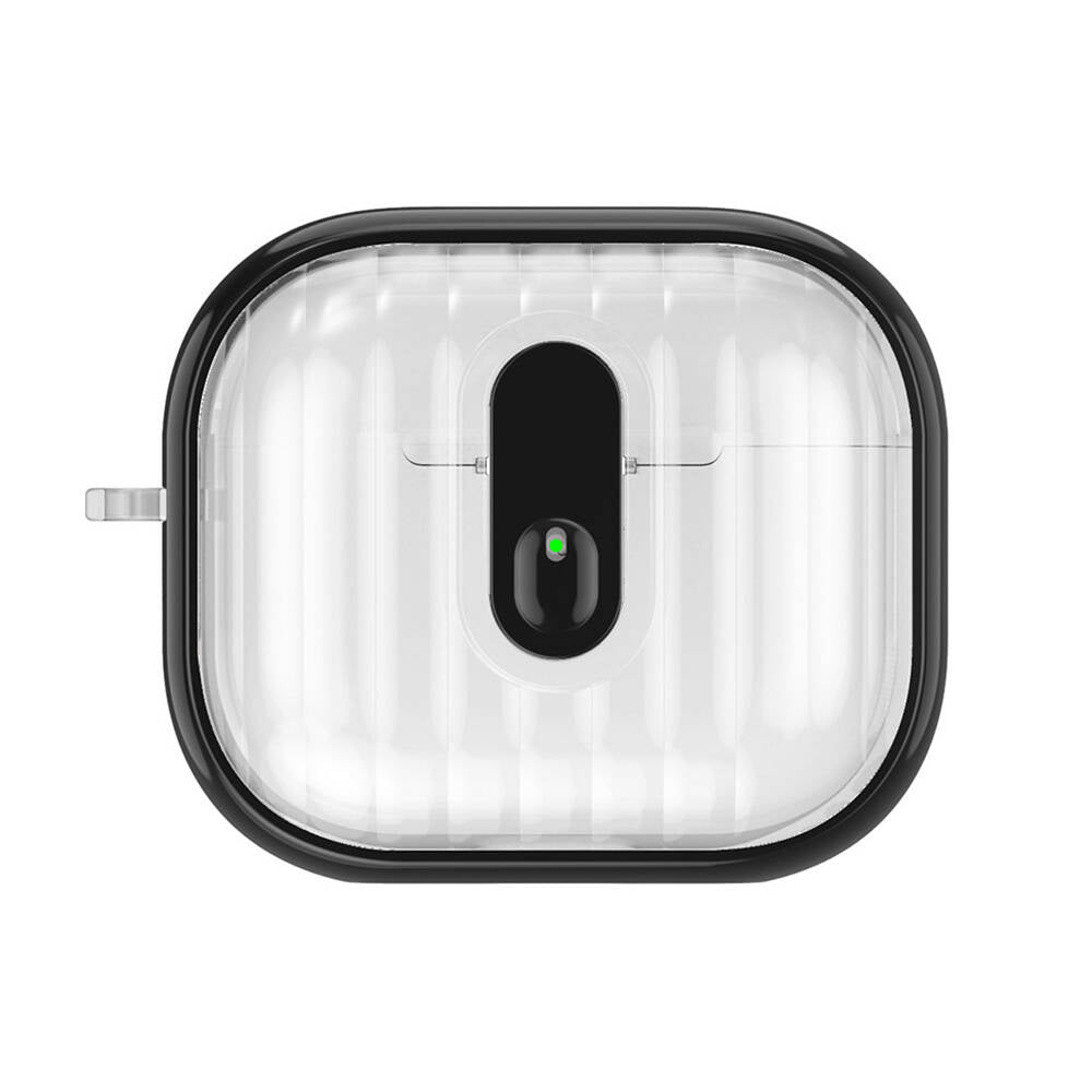 Cepax Airpods 4 Kenarları Renkli Şeffaf Dilimli Silikon Airbag 40 Kılıf