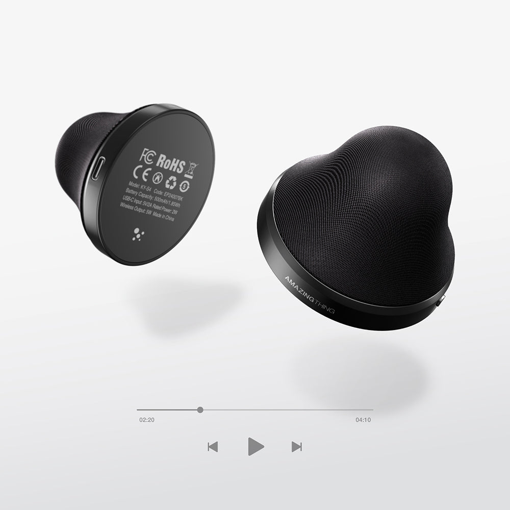 Amazingthing MagPlay Pocket Kablosuz Şarj Destekli Magsafe Uyumlu Mini v5.4 Bluetooth Speaker Hoparlör