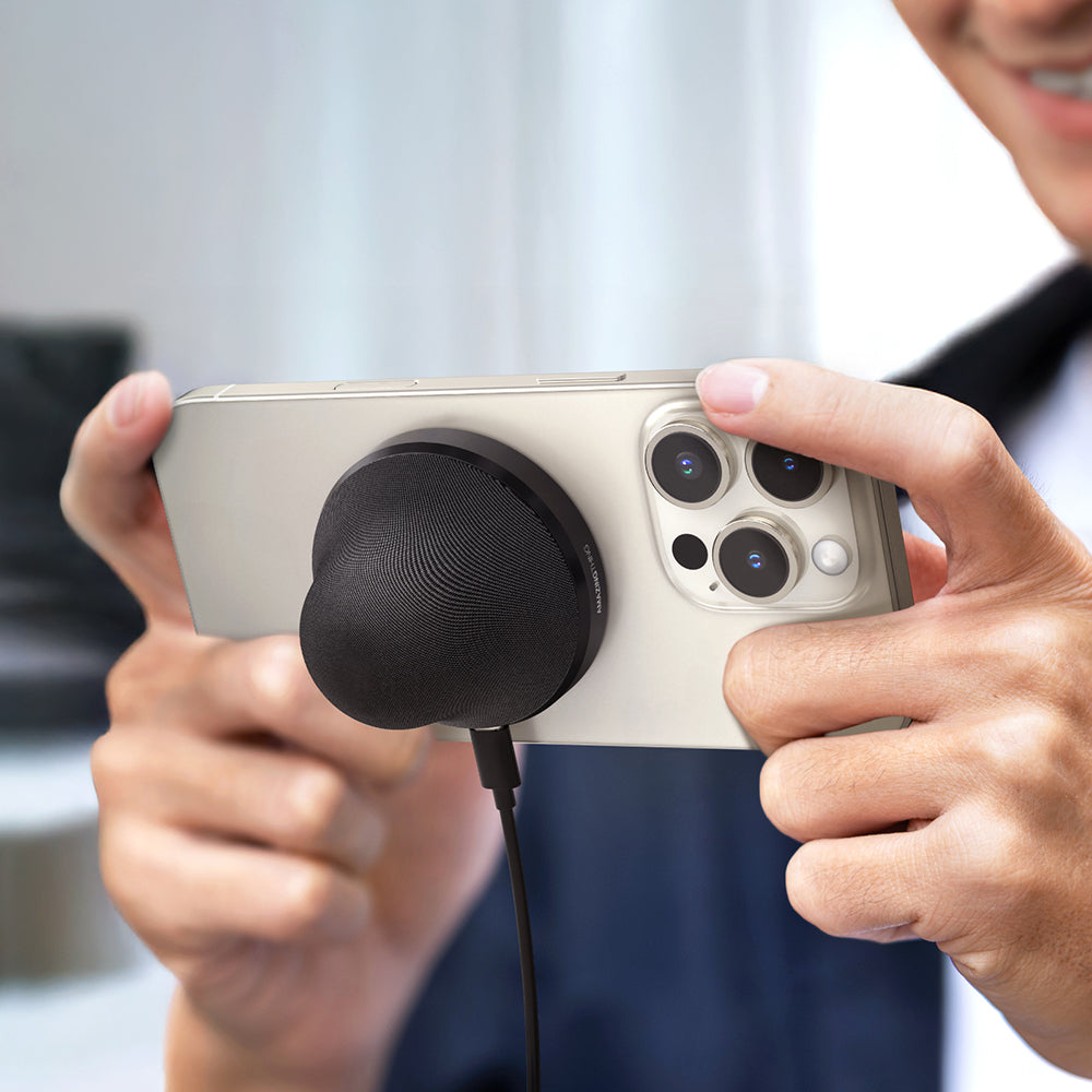 Amazingthing MagPlay Pocket Kablosuz Şarj Destekli Magsafe Uyumlu Mini v5.4 Bluetooth Speaker Hoparlör