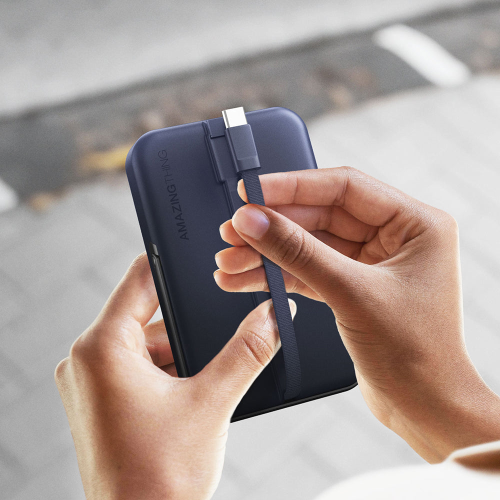 Amazingthing Thunder Go Akıllı Saat Kablosuz Şarj Özellikli PD 22.5W Standlı 15W 10000mAh Kablosuz Powerbank