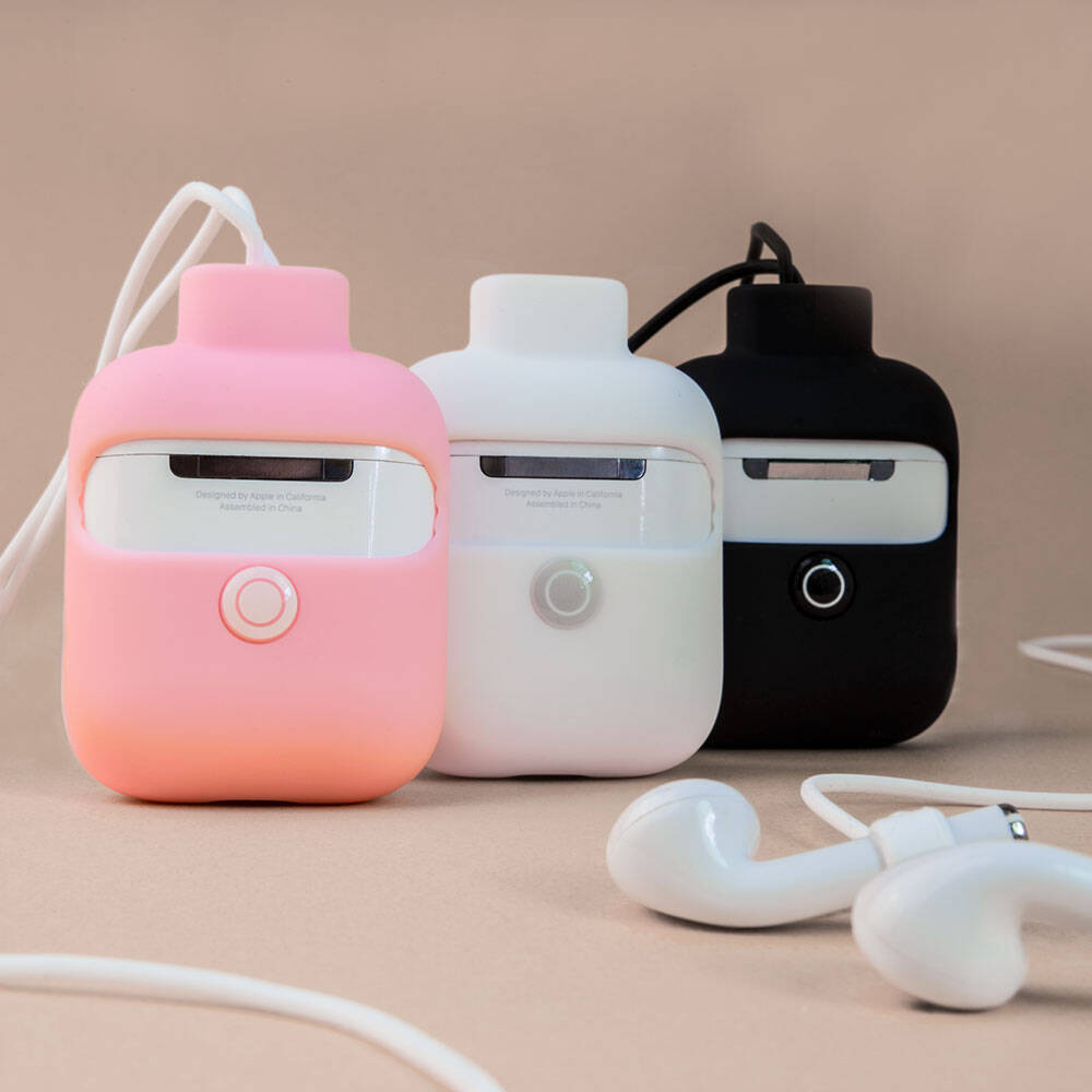 Switcheasy ColorBuddy Airpods 2. Nesil Kılıf Boyun Askılı Jelly Bean Tasarımlı Kablosuz Şarj Özellikli Lisanslı Kılıf