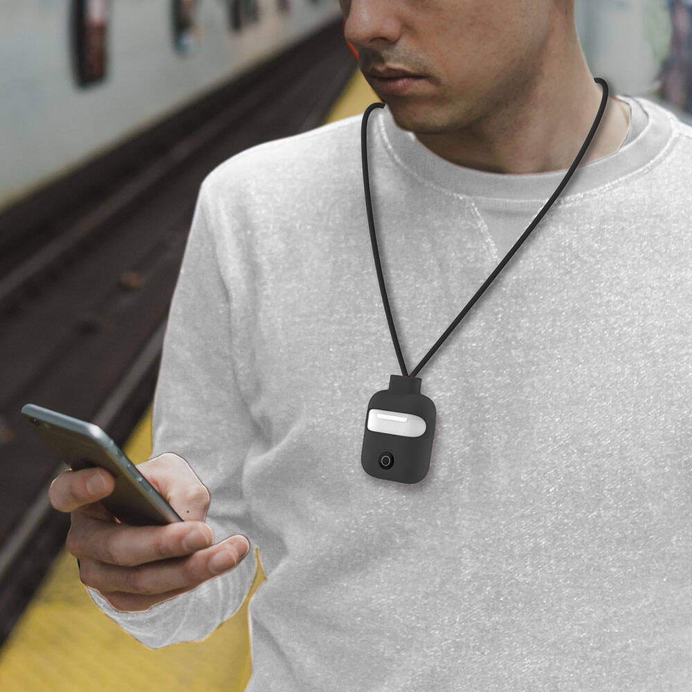 Switcheasy ColorBuddy Airpods 2. Nesil Kılıf Boyun Askılı Jelly Bean Tasarımlı Kablosuz Şarj Özellikli Lisanslı Kılıf