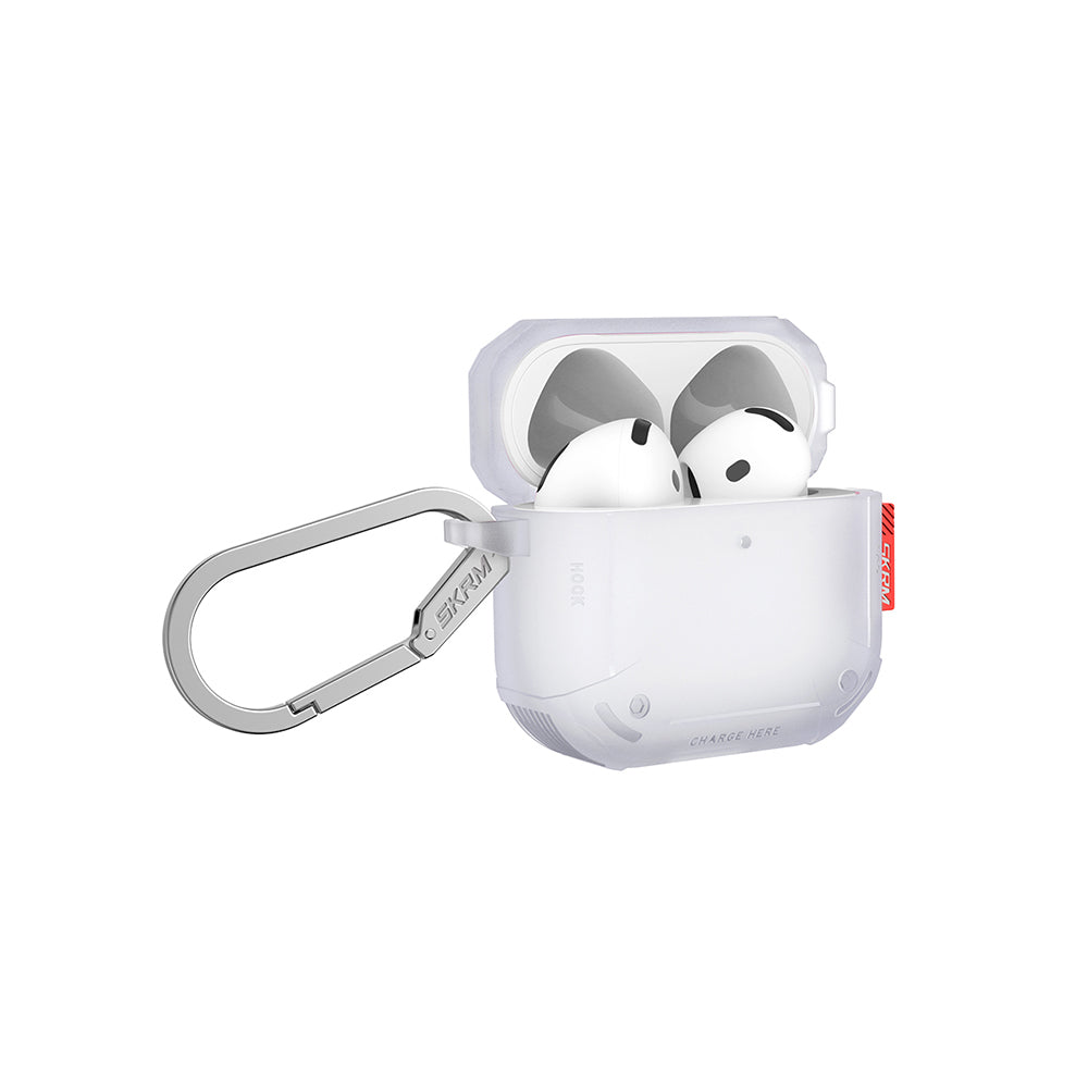 Skinarma Mecha Airpods 4 Kılıf Airbagli Yivli Köşe Tasarımlı 360 Derece Tam Koruma CE Airpods Kılıf