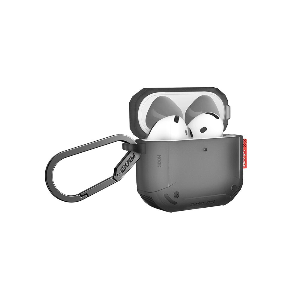 Skinarma Mecha Airpods 4 Kılıf Airbagli Yivli Köşe Tasarımlı 360 Derece Tam Koruma CE Airpods Kılıf