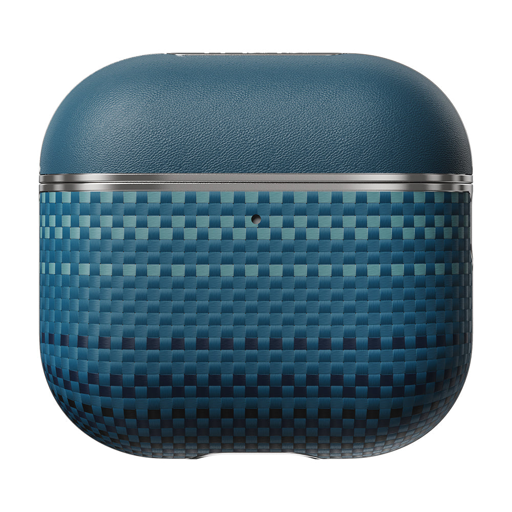 Pitaka Tactile Woven Sunset-Moonrise Serisi Airpods 4 Aramid Fiber Sunset Kılıf