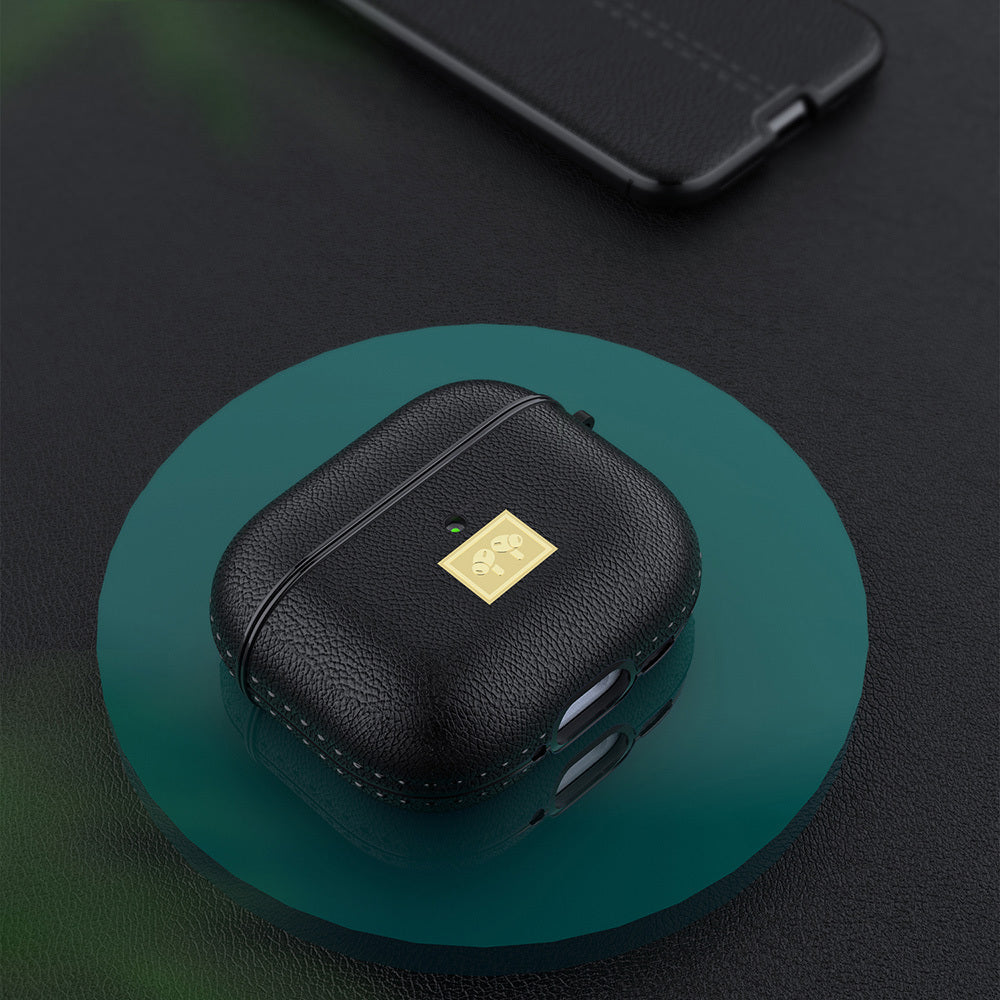 Wlons Airpods 4 Kılıf Deri Görünümlü Askı Aparatlı Kılıf