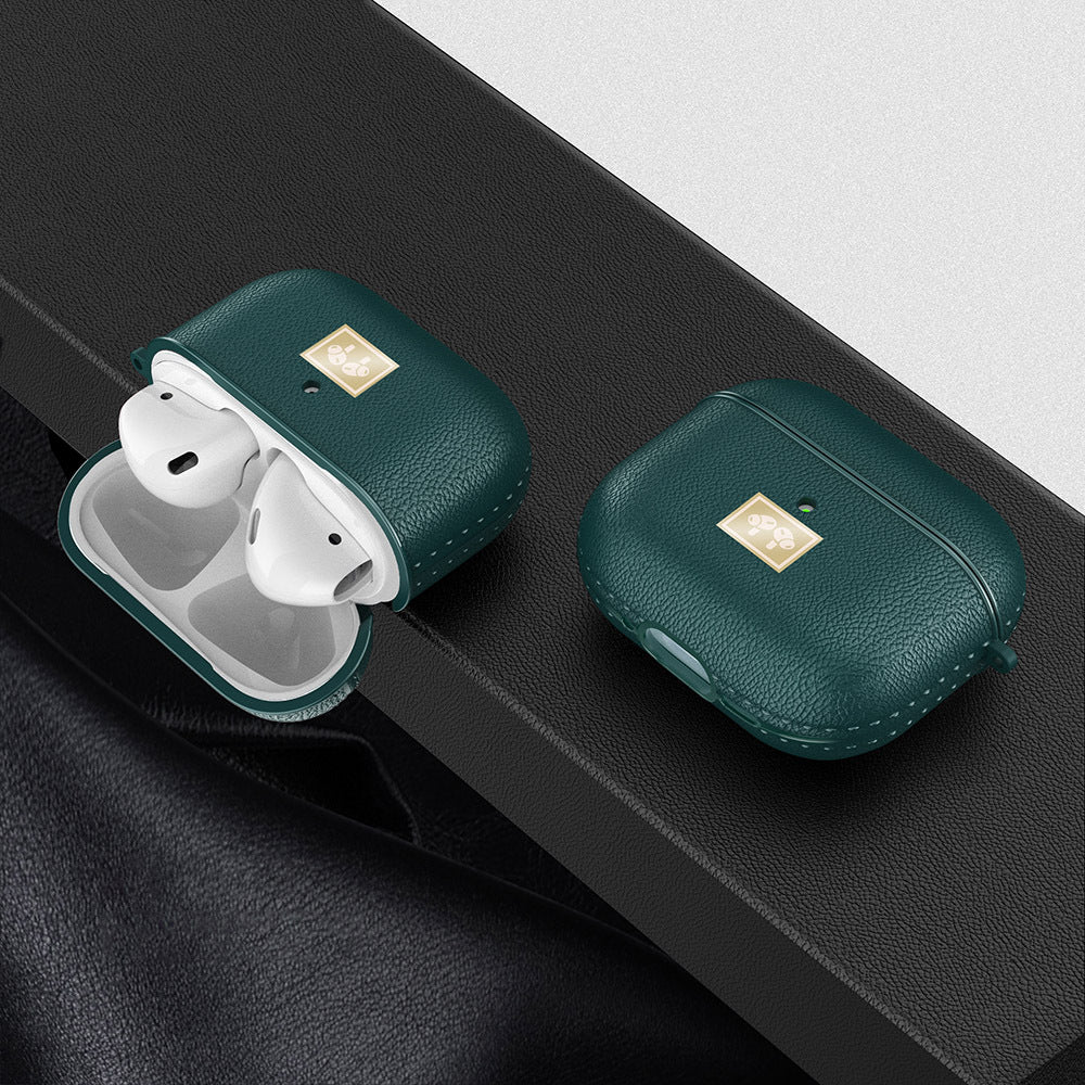 Wlons Airpods 4 Kılıf Deri Görünümlü Askı Aparatlı Kılıf