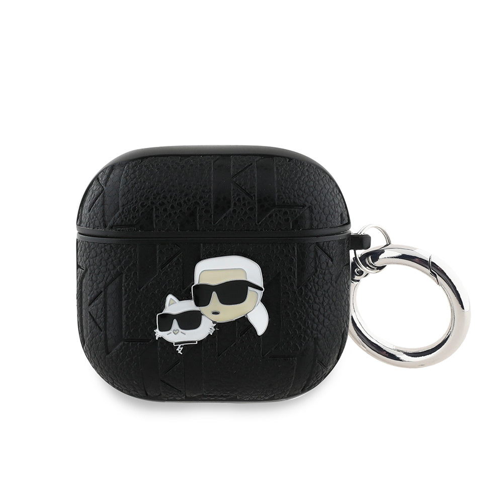Karl Lagerfeld Airpods 4 Kılıf Orjinal Lisanslı Monogram Silikon Airpods Kılıfı