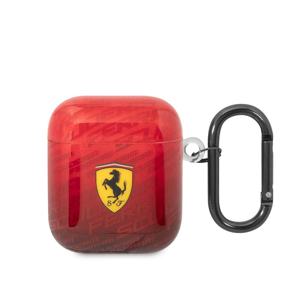 Ferrari Airpods Orjinal Lisanslı IML Baskılı Klasik Logolu SF Desenli TPU Kılıf