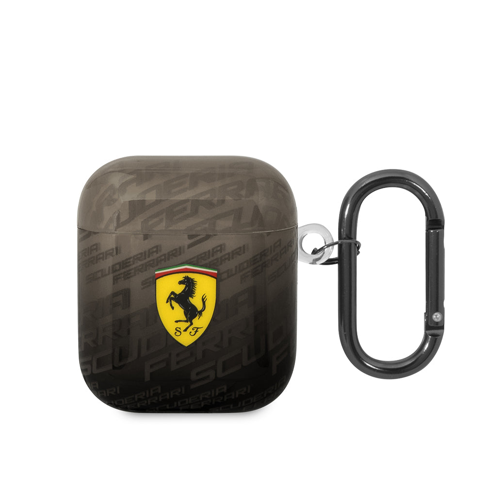 Ferrari Airpods Orjinal Lisanslı IML Baskılı Klasik Logolu SF Desenli TPU Kılıf