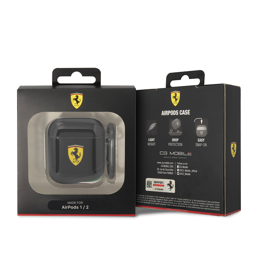 Ferrari Airpods Orjinal Lisanslı IML Baskılı Klasik Logolu TPU Kılıf