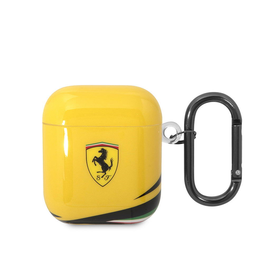 Ferrari Airpods Orjinal Lisanslı IML Baskılı Klasik Logolu TPU Kılıf
