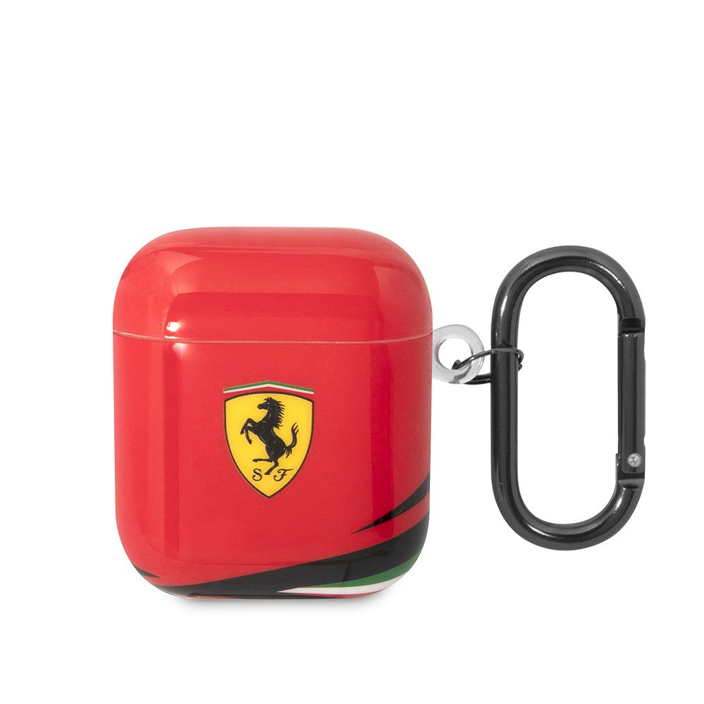 Ferrari Airpods Orjinal Lisanslı IML Baskılı Klasik Logolu TPU Kılıf